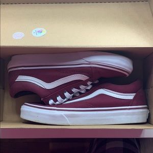 Maroon Old School Vans